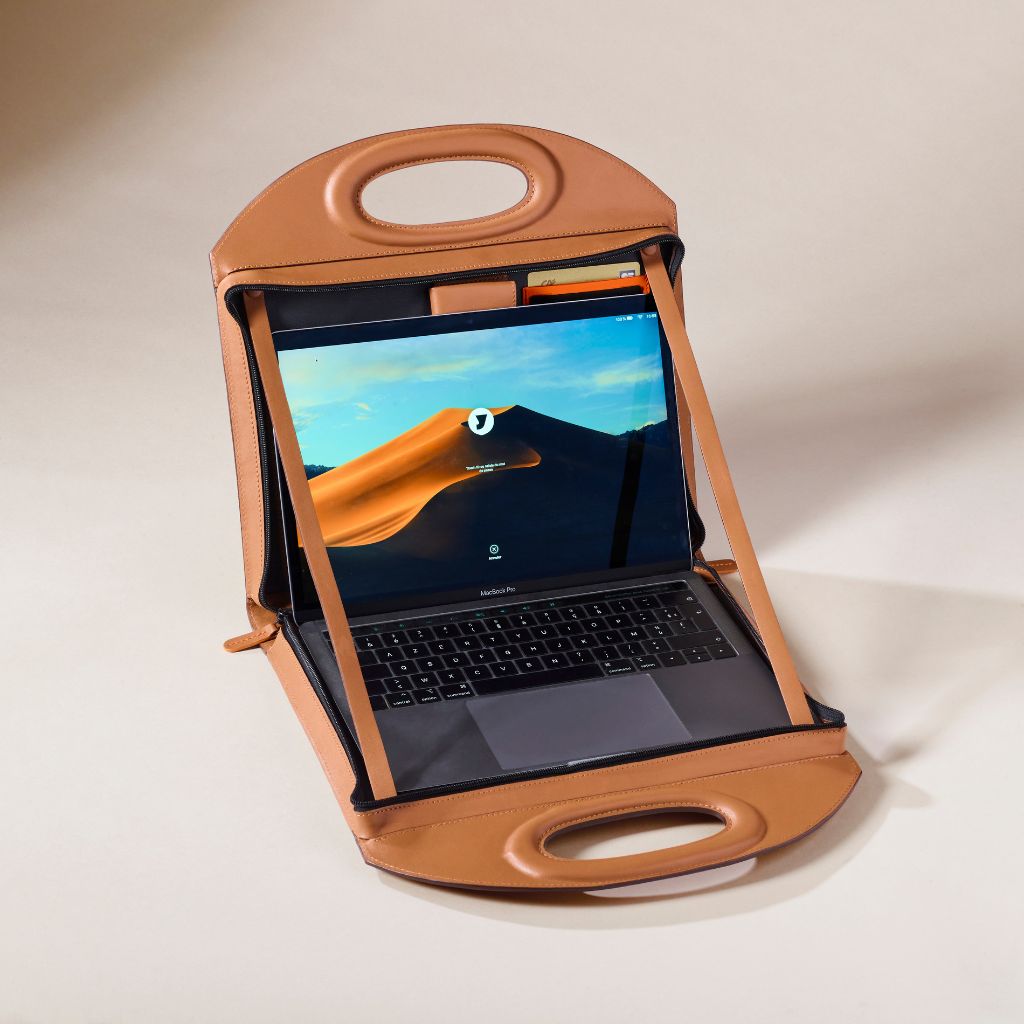 Sacoche bureau en cuir Atheas
